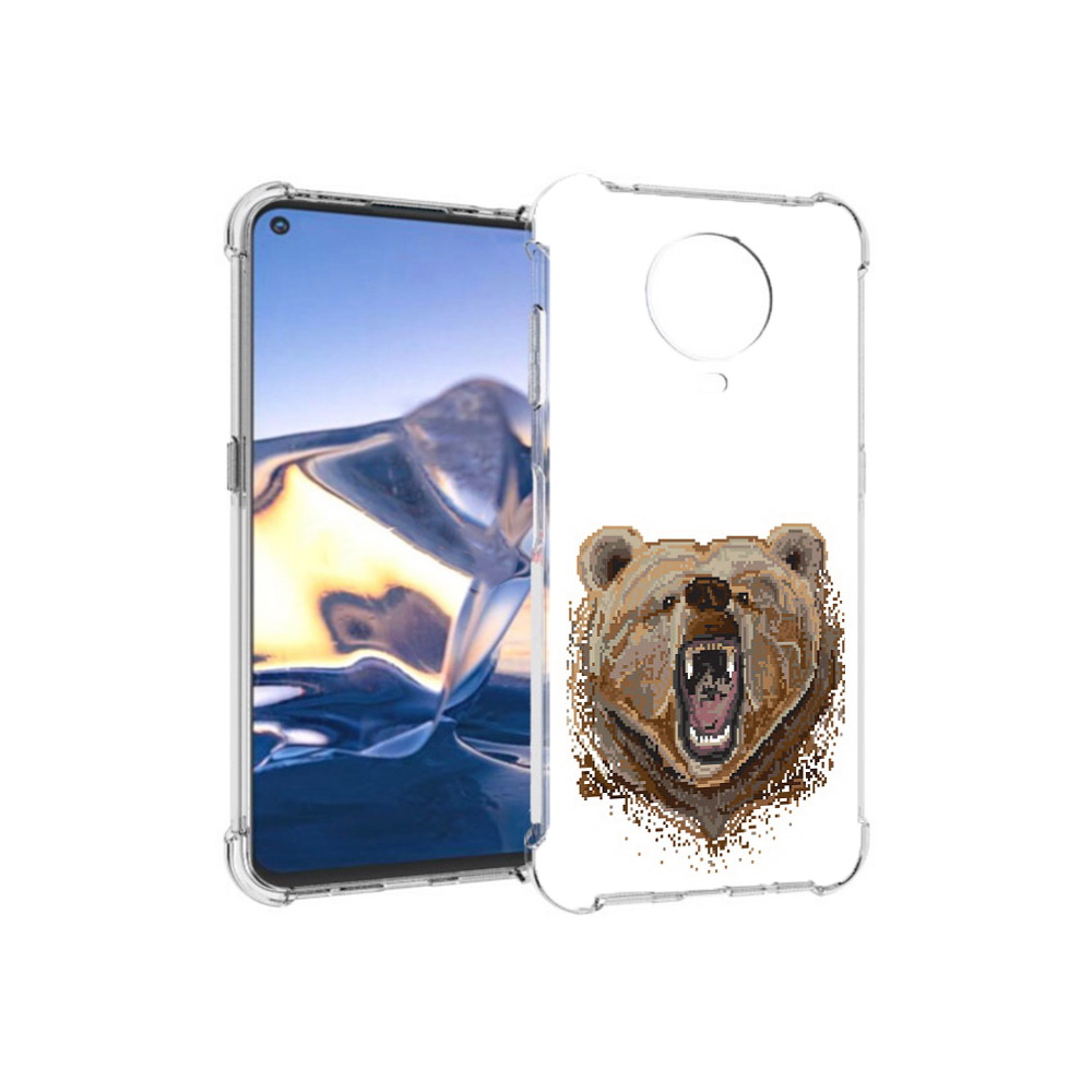 

Чехол MyPads Tocco для Nokia G10 пиксельный медведь (PT171673.98.539), Tocco