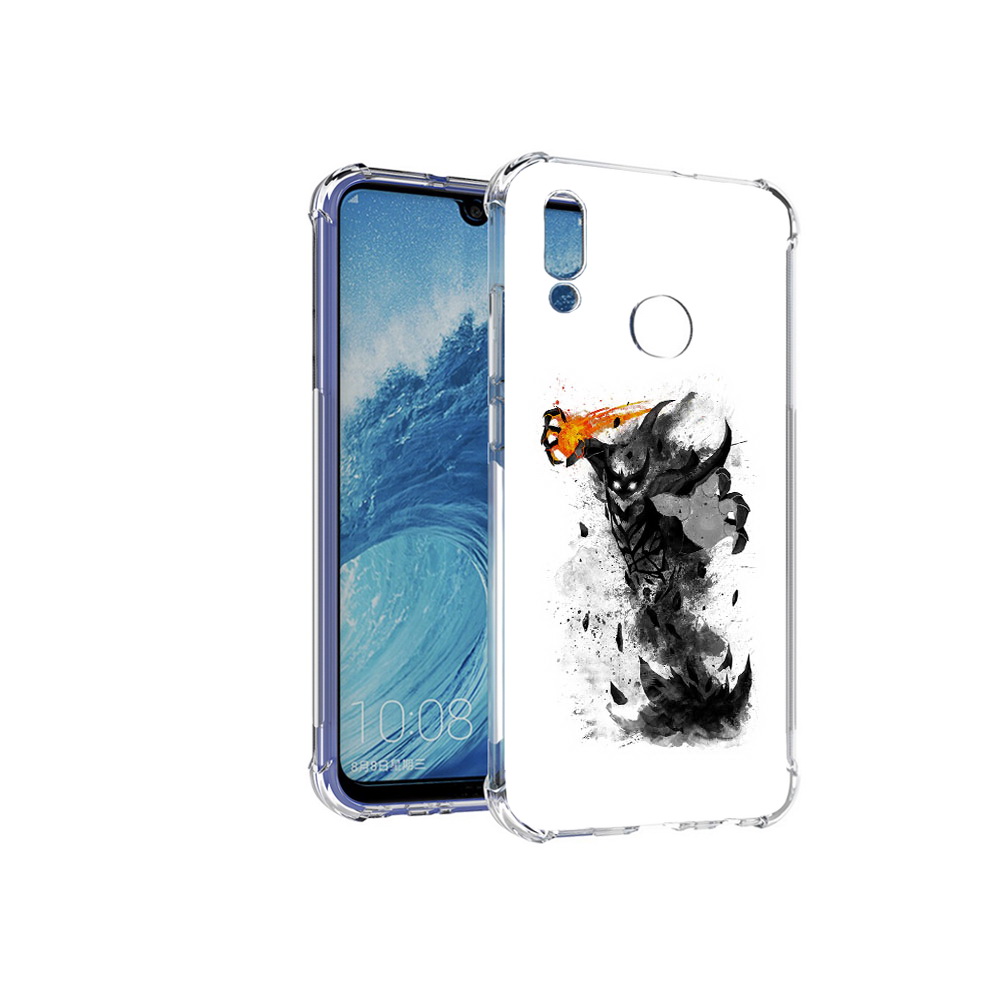 

Чехол MyPads Tocco для Huawei P Smart (2019) nevermore черно белый, Прозрачный, Tocco