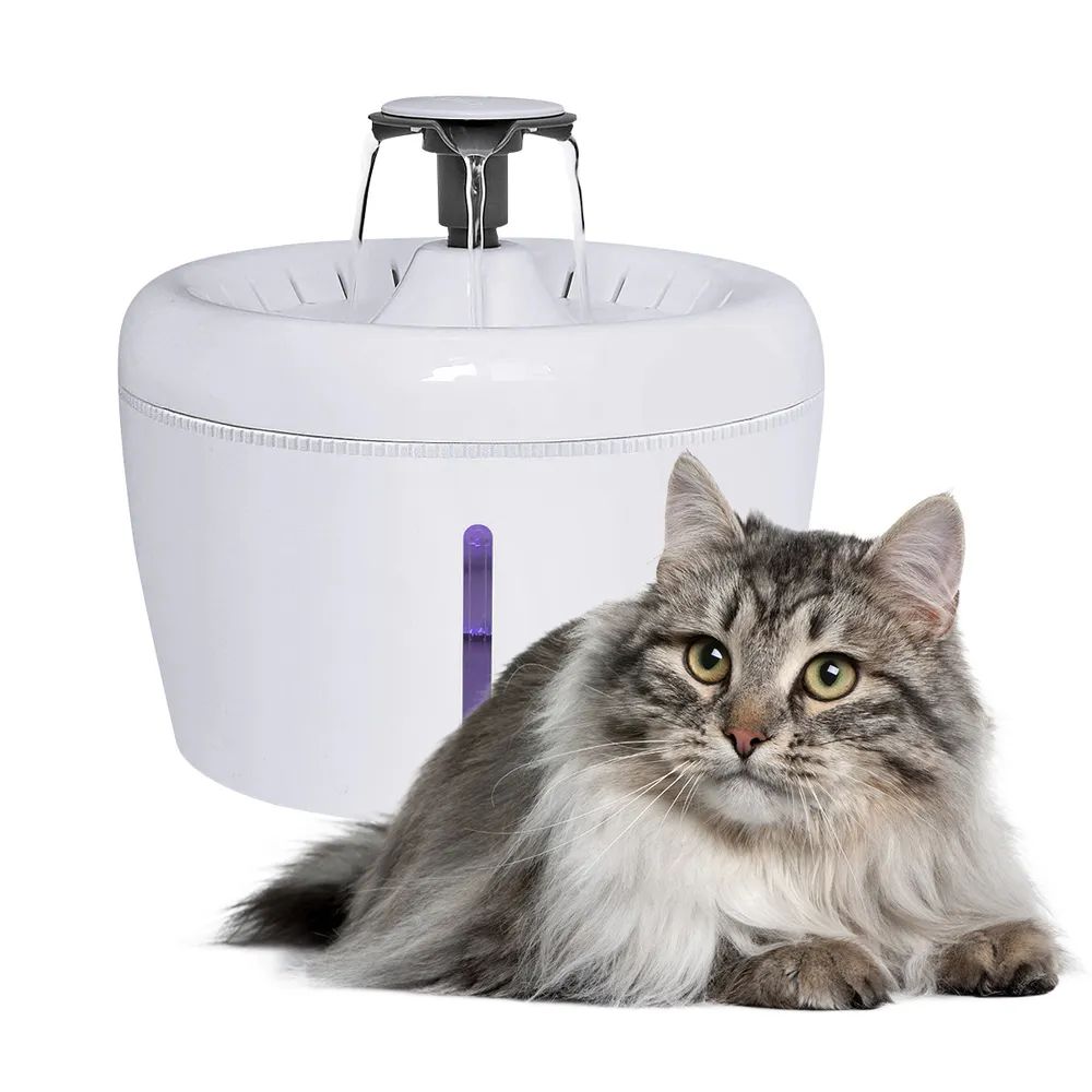 Поилка-фонтан для кошек и собак ZooWell Smart, белый, 2.5 л