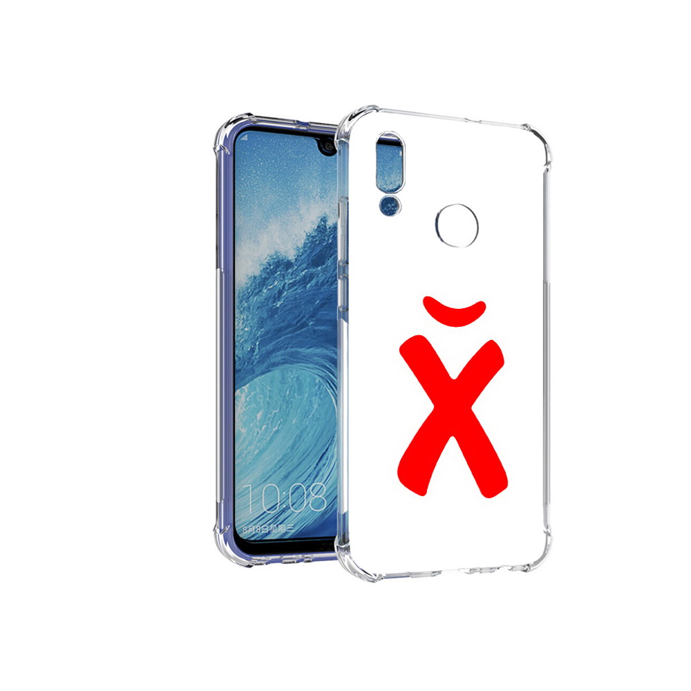 

Чехол MyPads Tocco для Huawei P Smart (2019) абстракция буква х, Прозрачный, Tocco