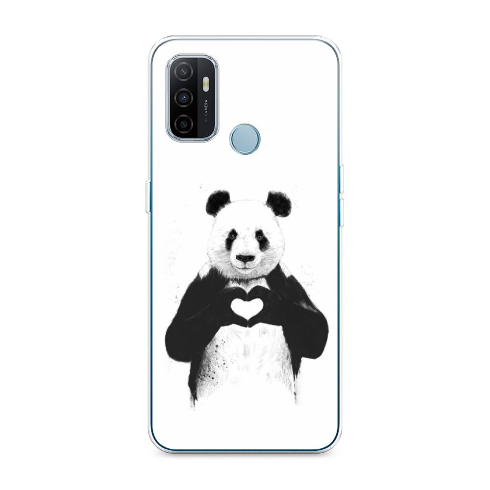 

Чехол Awog на Oppo A53 "Панда love", Разноцветный, 254350-10