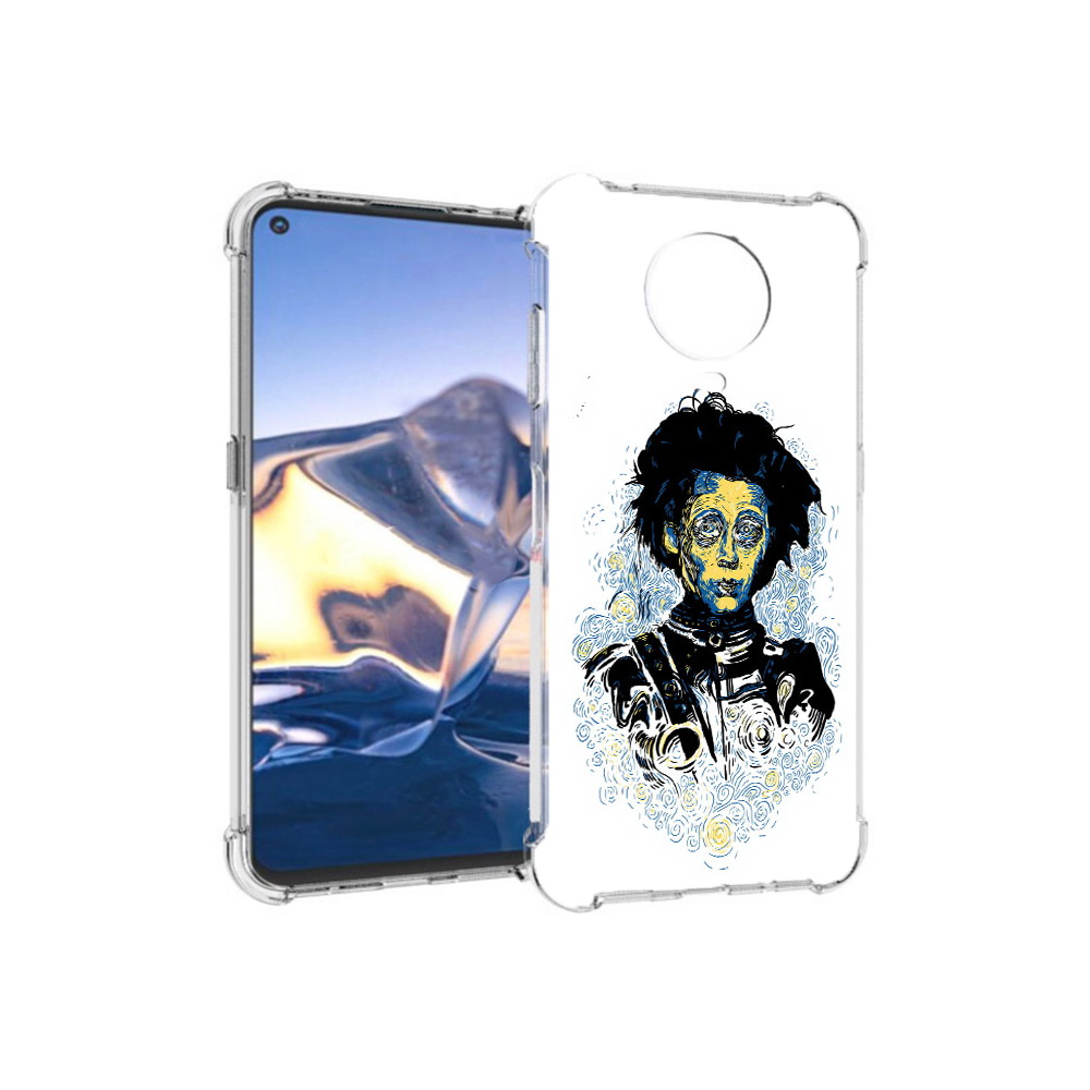 

Чехол MyPads Tocco для Nokia G10 парень черно-белый абстракция (PT171673.98.535), Tocco