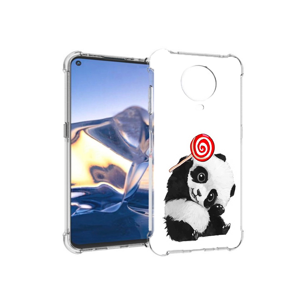 

Чехол MyPads Tocco для Nokia G10 панда с леденцом (PT171673.98.534), Tocco