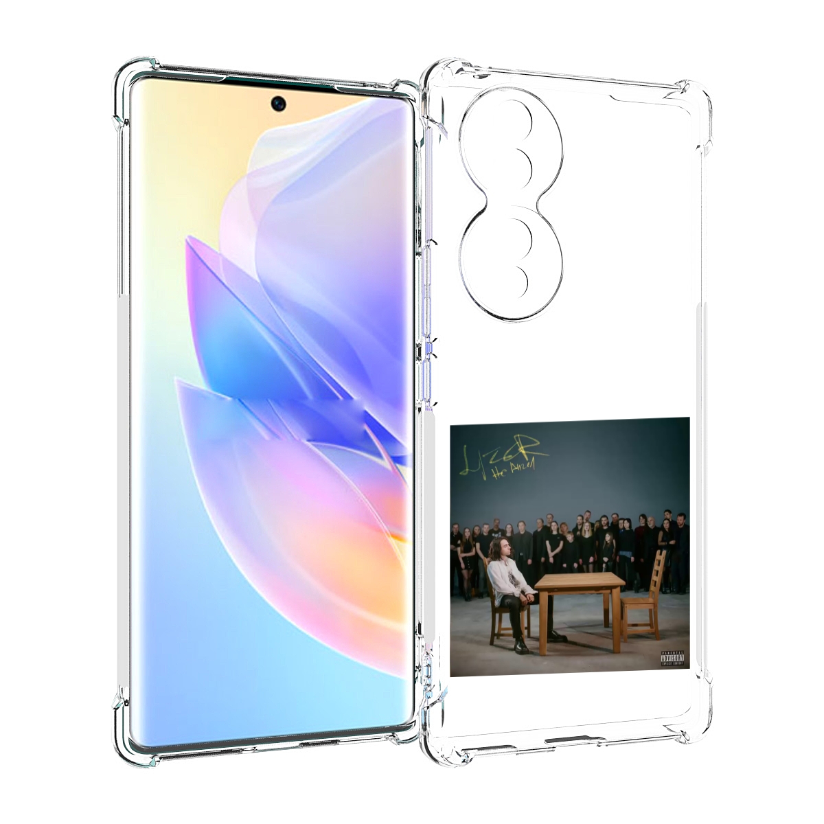 

Чехол MyPads Не Ангел LIZER для Honor 70, Прозрачный, Tocco