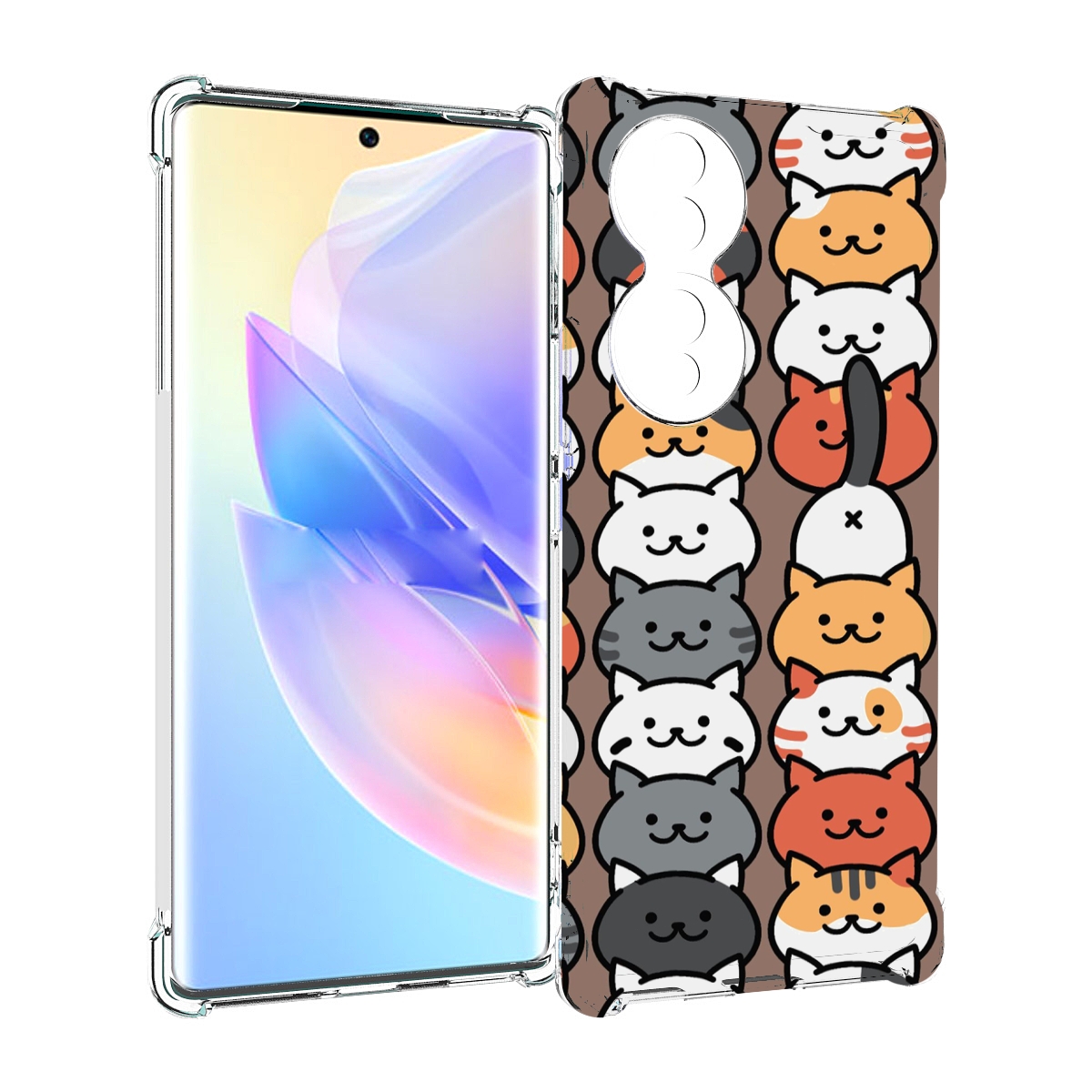 

Чехол MyPads Найди-кота для Honor 70, Прозрачный, Tocco