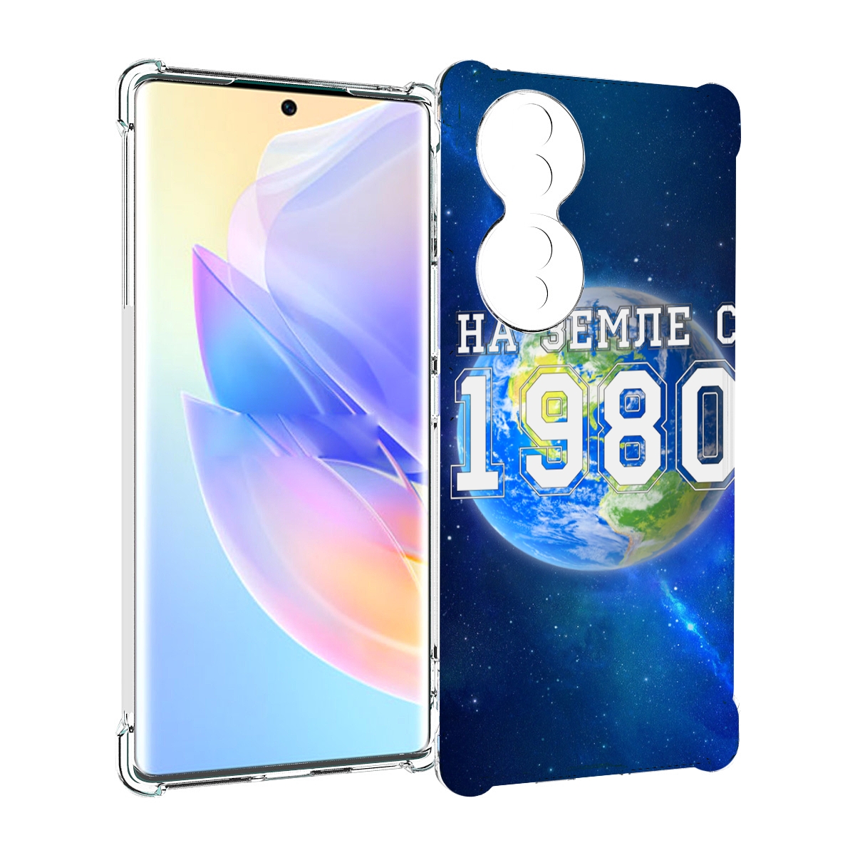 

Чехол MyPads На-Земле-с-1980 для Honor 70, Прозрачный, Tocco