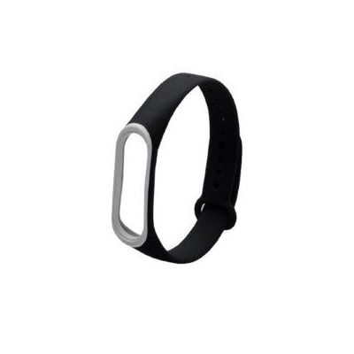 Ремешок для Mi band 3/4 Double Color черный с белым