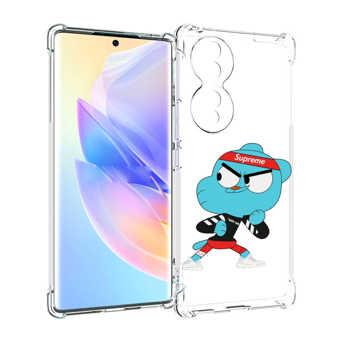 

Чехол MyPads Модный-Гамбол для Honor 70, Прозрачный, Tocco