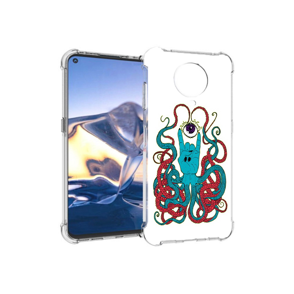 

Чехол MyPads Tocco для Nokia G10 осьминог-рука абстракция (PT171673.98.530), Tocco