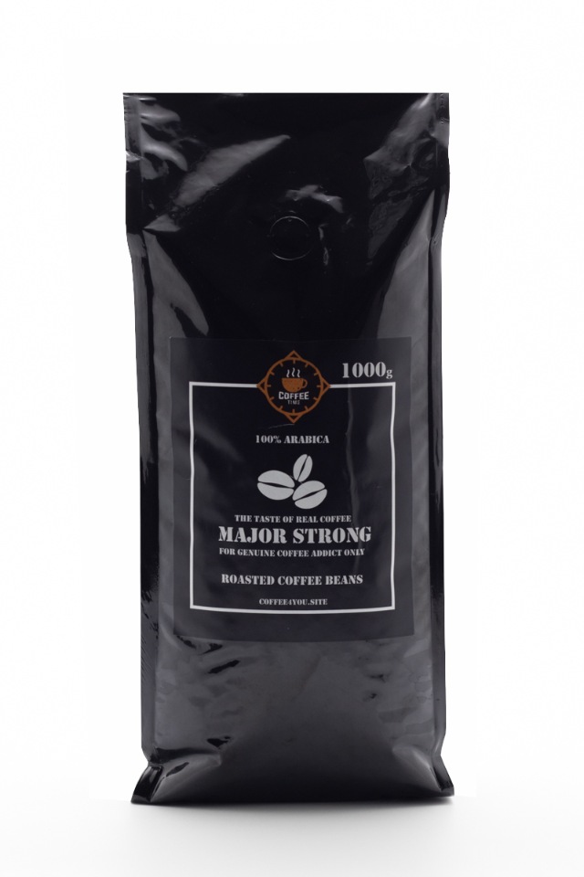 

Кофе в зернах Major Strong 1000г, Major Strong 1 кг