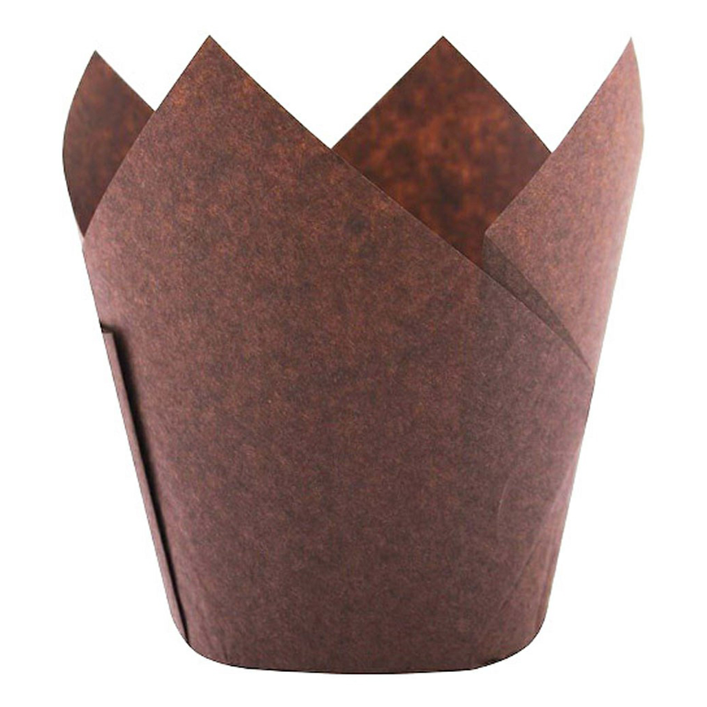 фото Набор форм для выпечки кексов zenker тюльпан бумажные 8 см 20 шт