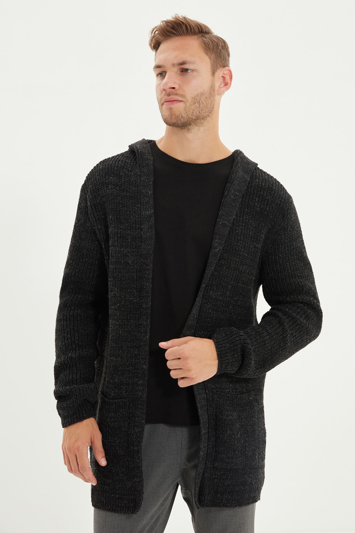 

Кардиган мужской TMNAW20HI0025 Trendyol черный L
