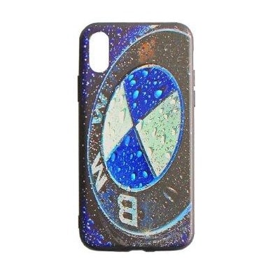 Чехол для iPhone XS / X с рельефным рисунком PC+TPU 4