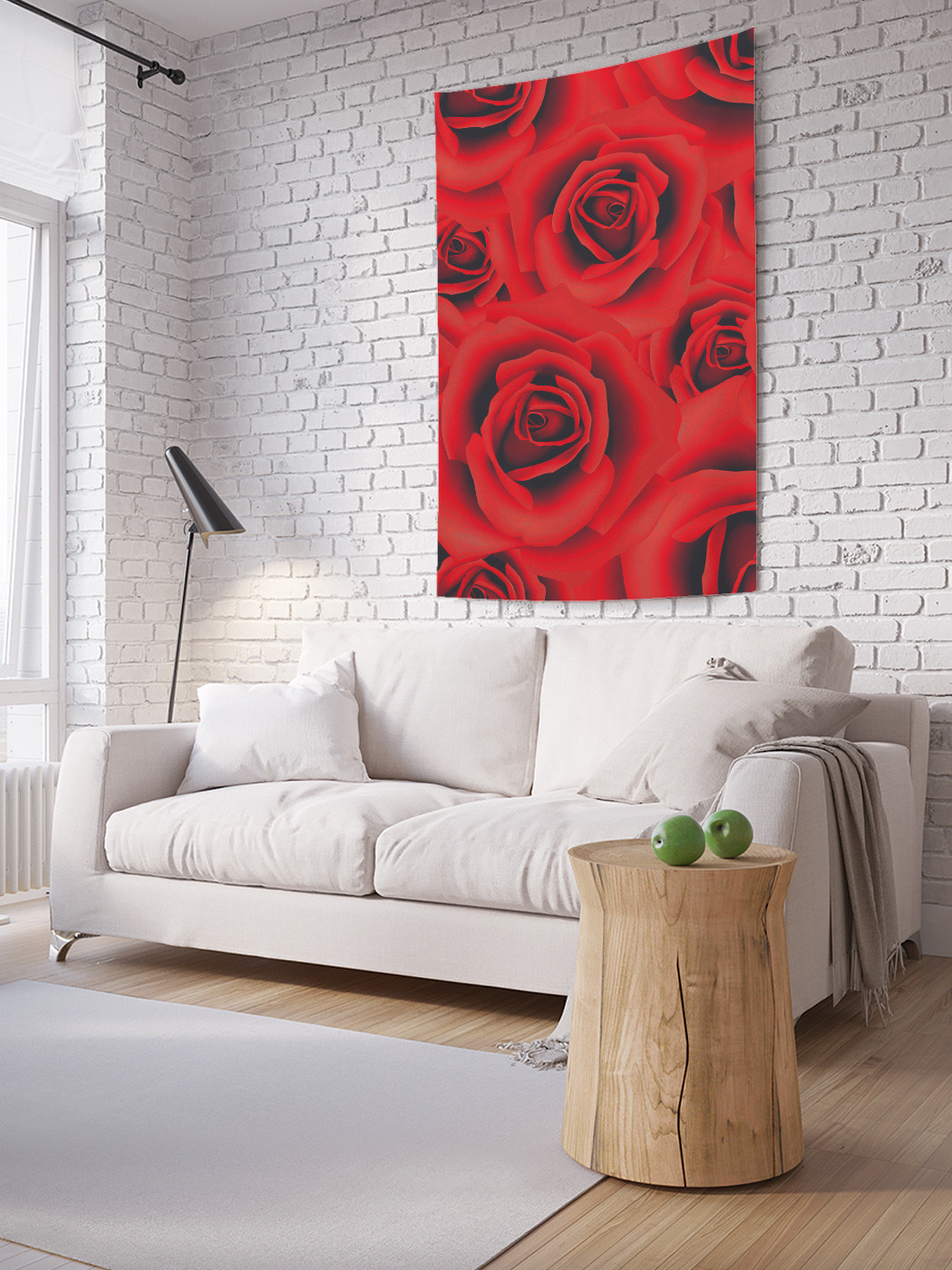 

Вертикальное фотопанно на стену JoyArty Облако из роз 150x200 см, Облако из роз