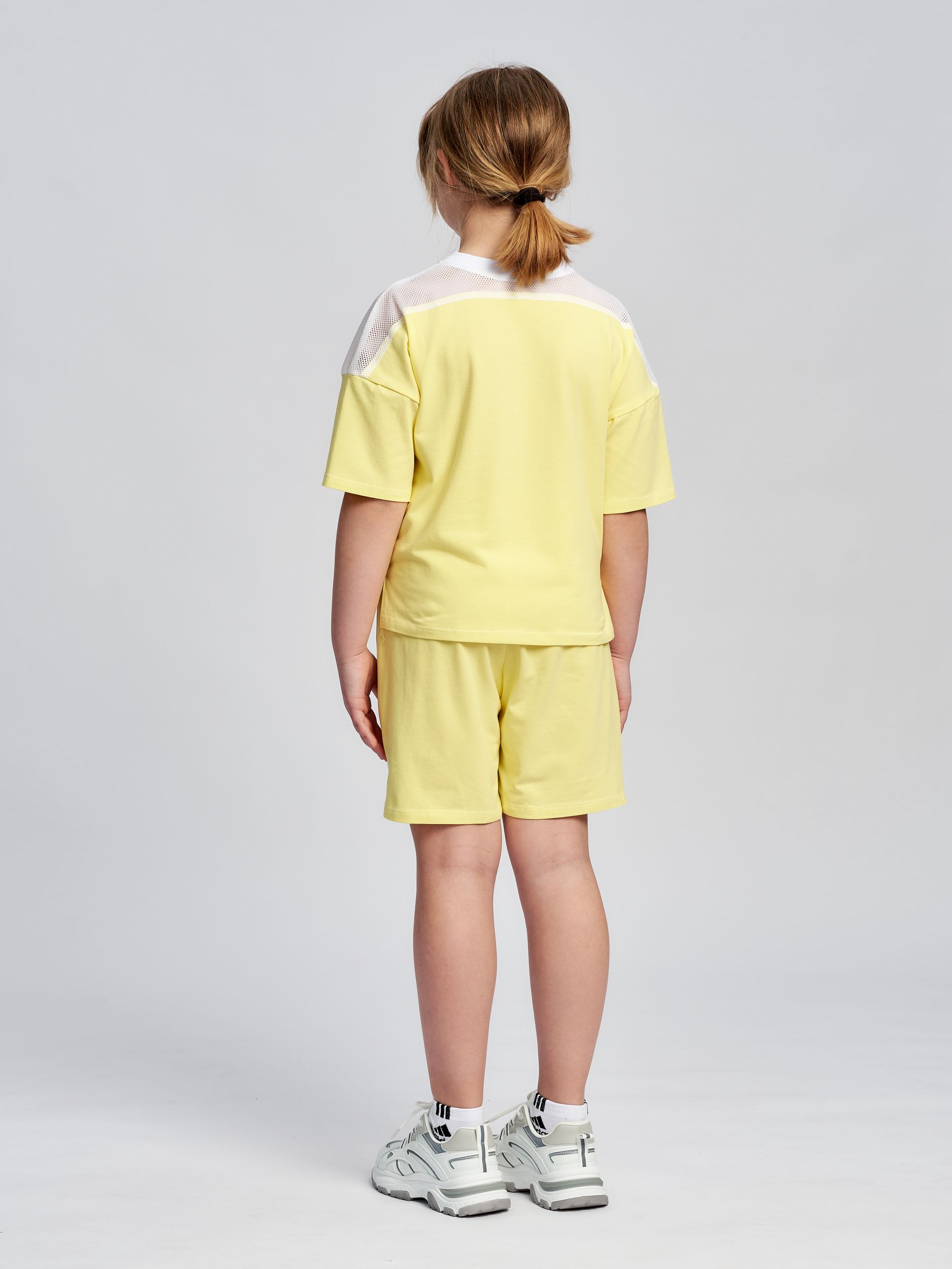 Костюм повседневный детский Minavla Лика, белый,  желтый, 146