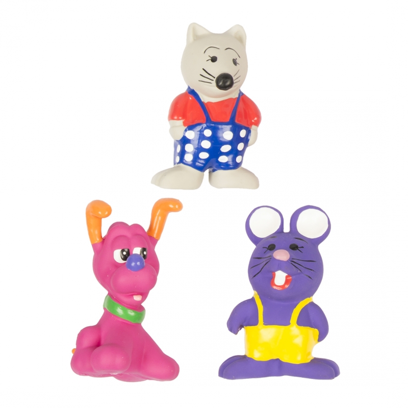 

Жевательная игрушка для собак Duvo+ , в ассортименте, 11 см, DUVO+ Игрушка для собак латексная "Мышки и пес", в ассортименте 1шт, 10.4см (Бельгия)