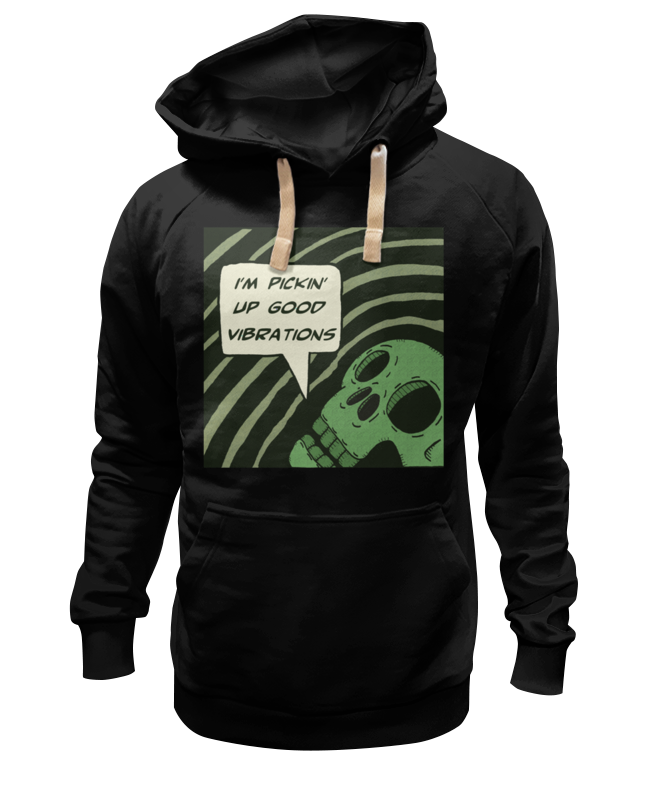 

Худи унисекс Printio Good vibrations черное 3XL, Черный, Good vibrations