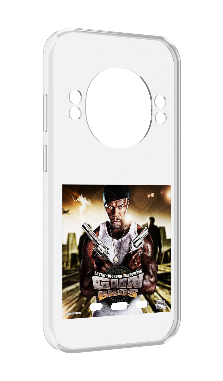 

Чехол MyPads 50 Cent - Gun Bros для UleFone Power Armor 16 Pro, Прозрачный, Tocco