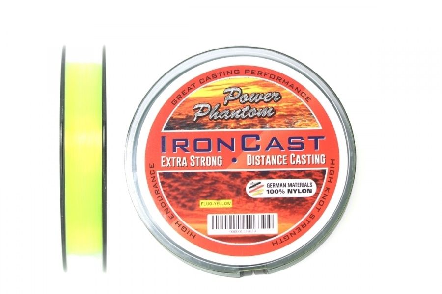 

Леска монофильная для рыбалки Power Phantom IronCast CLEAR (желтый fluo, 3 штуки / 3 /, IronCast