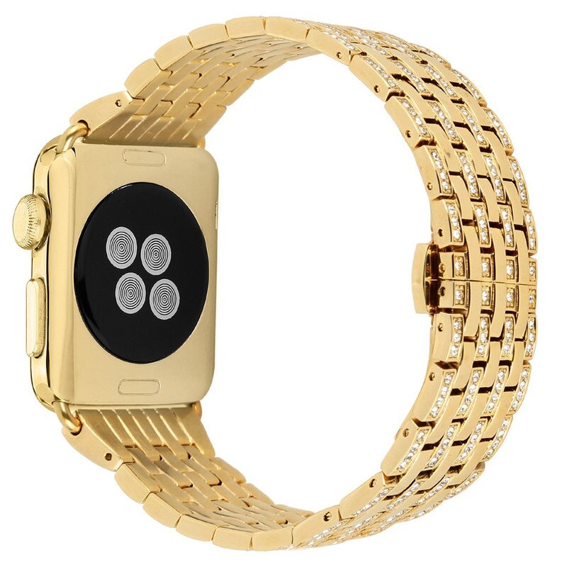 Ремешок Unknown для Apple Watch 38mm Diamond золотой