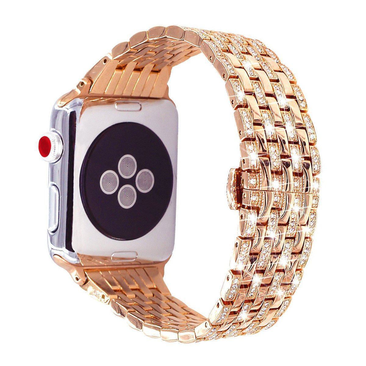 Ремешок Unknown для Apple Watch 38mm Diamond розовое золото