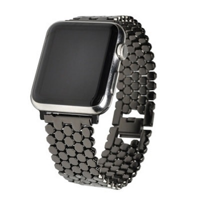

Ремешок Apple Watch 38mm Fish scales steel черный