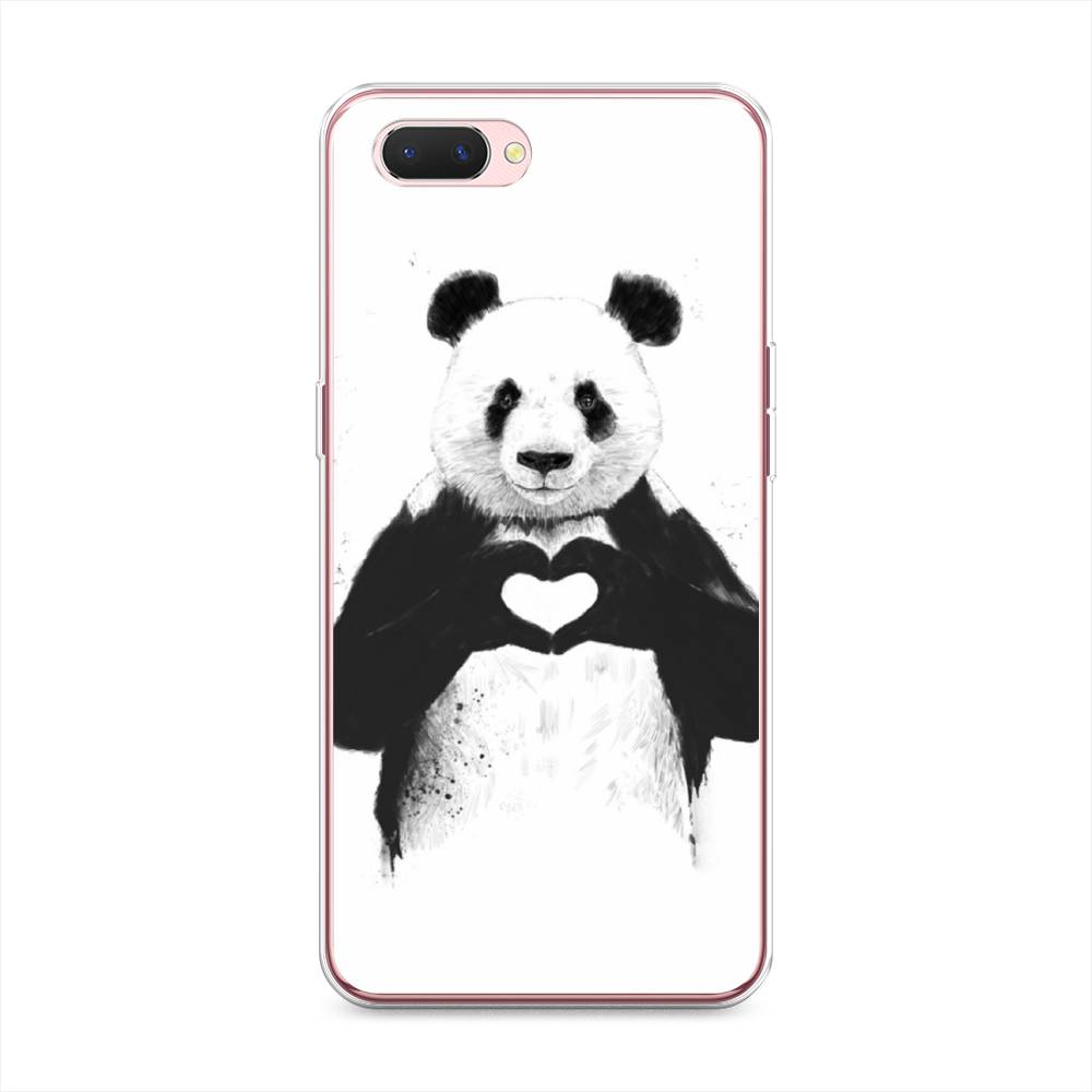 

Чехол Awog на Oppo A3s "Панда love", Разноцветный, 252050-10