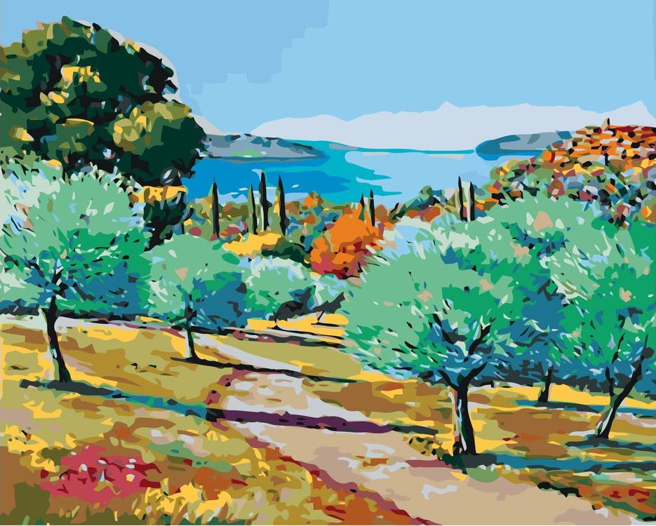 

Картина по номерам Живопись по Номерам Дорога, 40x50, Дорога