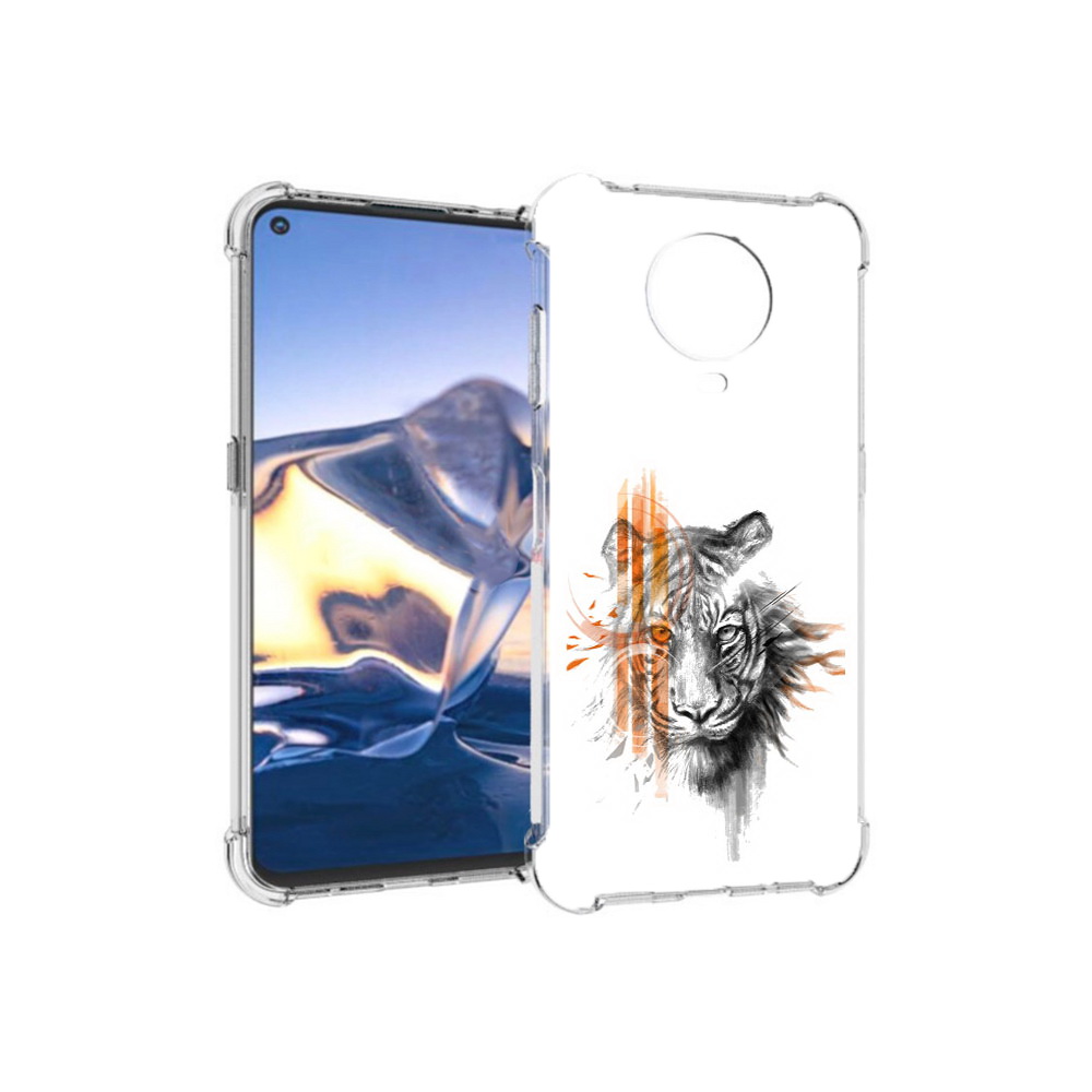 

Чехол MyPads Tocco для Nokia G10 огненный тигр (PT171673.98.526), Tocco
