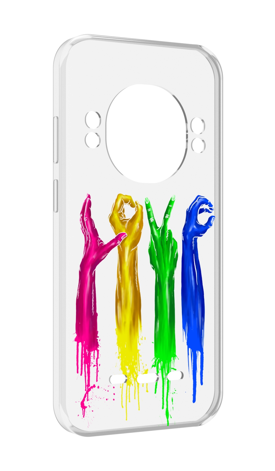 

Чехол MyPads яркие руки love для UleFone Power Armor 16 Pro, Прозрачный, Tocco