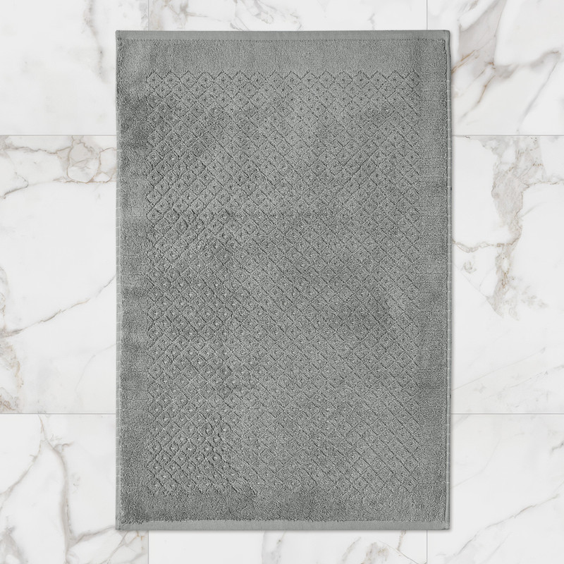 Коврик для ванной Ecotex Эколайн, 50x70, серый