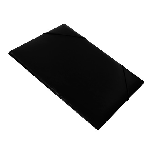 

Папка на резинке Buro -PRB04BLACK, A4, 15мм корешок, пластик, 0.5мм, черный