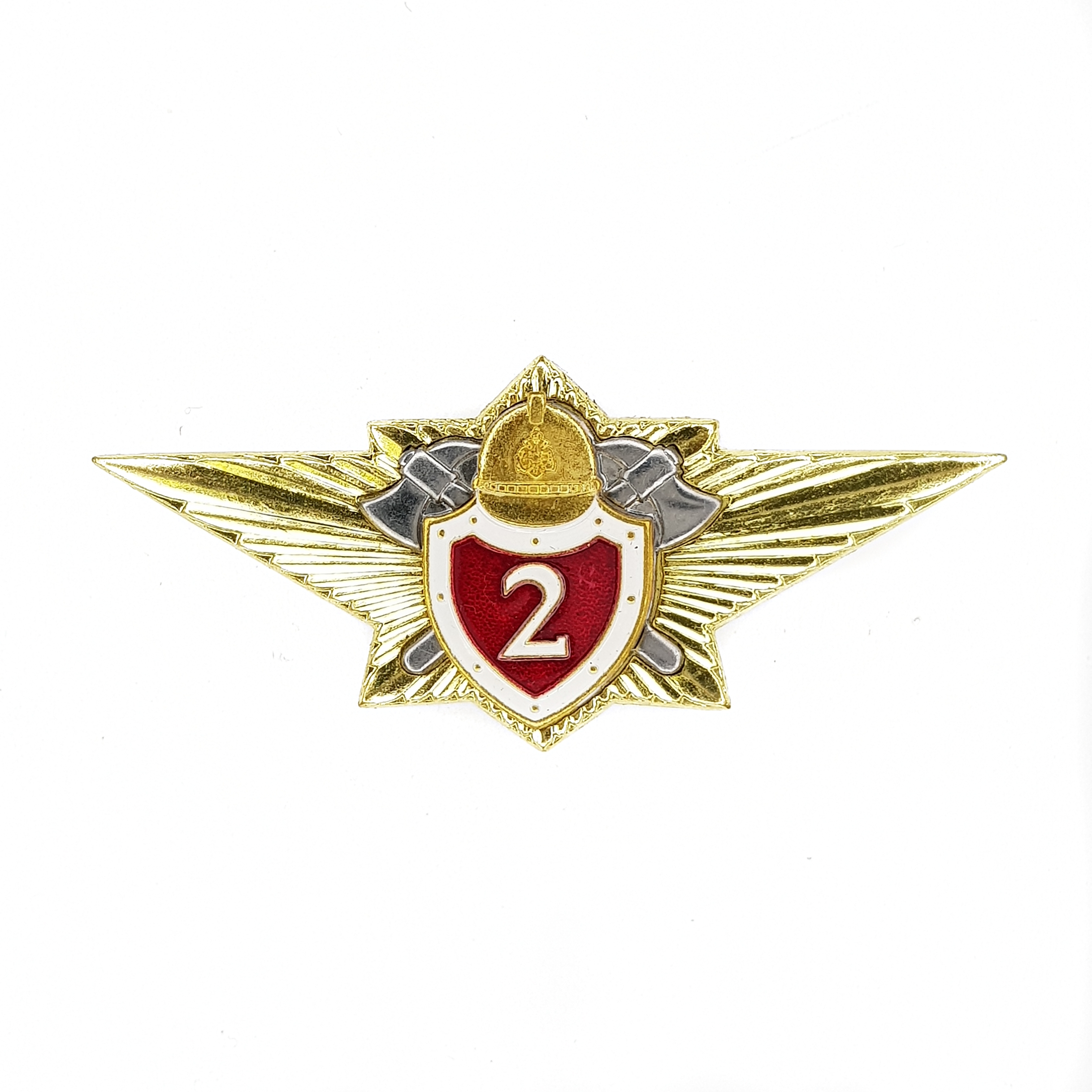 

Значок ПОЛИГОН Знак нагрудный Классность МЧС 2 класс