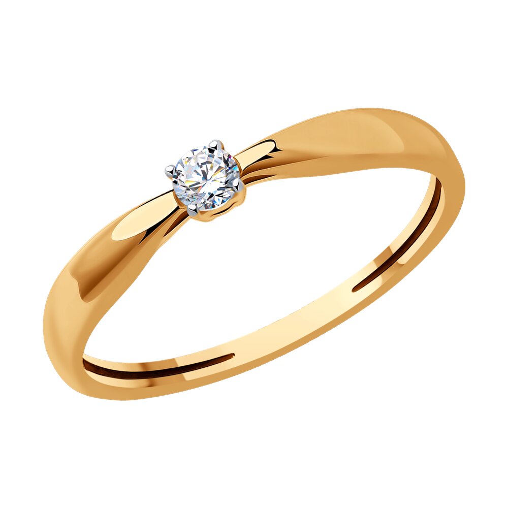 

Кольцо из золота р.  SOKOLOV Diamonds 1012444, бриллиант, 1012444