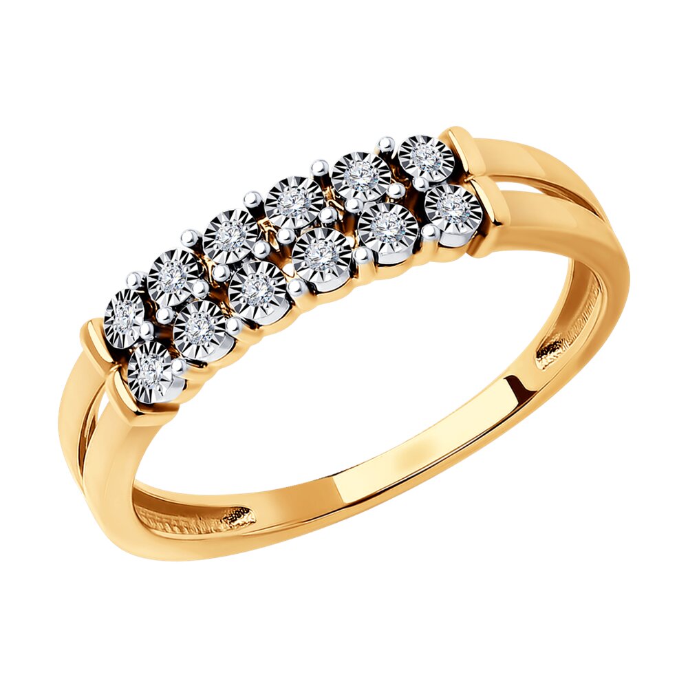 

Кольцо из комбинированного золота с бриллиантом р. 19,5 SOKOLOV Diamonds 1012404, 1012404