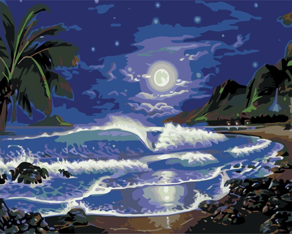 

Картина по номерам Живопись по Номерам Ночное море, 40x50, Ночное море