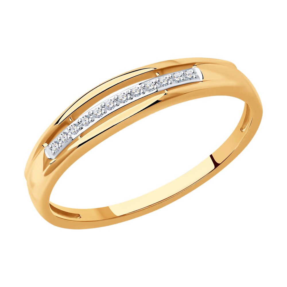 

Кольцо из красного золота с бриллиантом р. , SOKOLOV Diamonds 1012403, 1012403