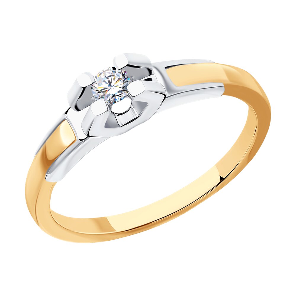 

Кольцо помолвочное из красного золота с бриллиантом р. , SOKOLOV Diamonds 1012398, 1012398