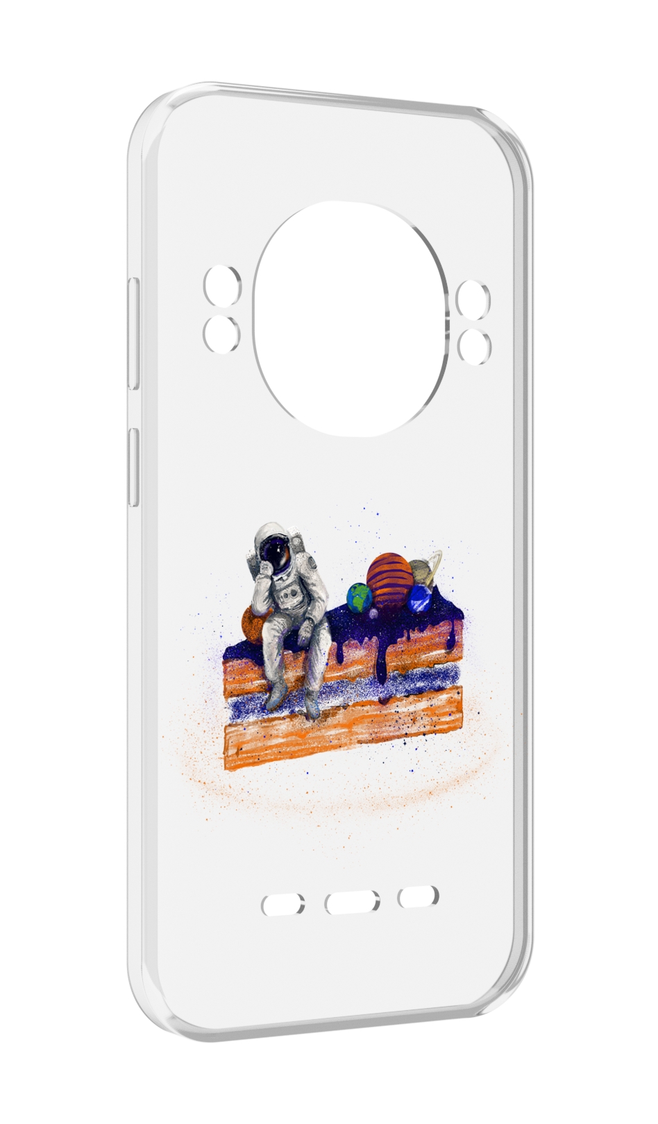 

Чехол MyPads торт с планетами для UleFone Power Armor 16 Pro, Прозрачный, Tocco