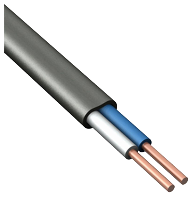 

Кабель ВВГ-Пнг(А)-LSLTx 2х1.5 ок (N) 0.66кВ (м) ПромЭл 5237460, Черный