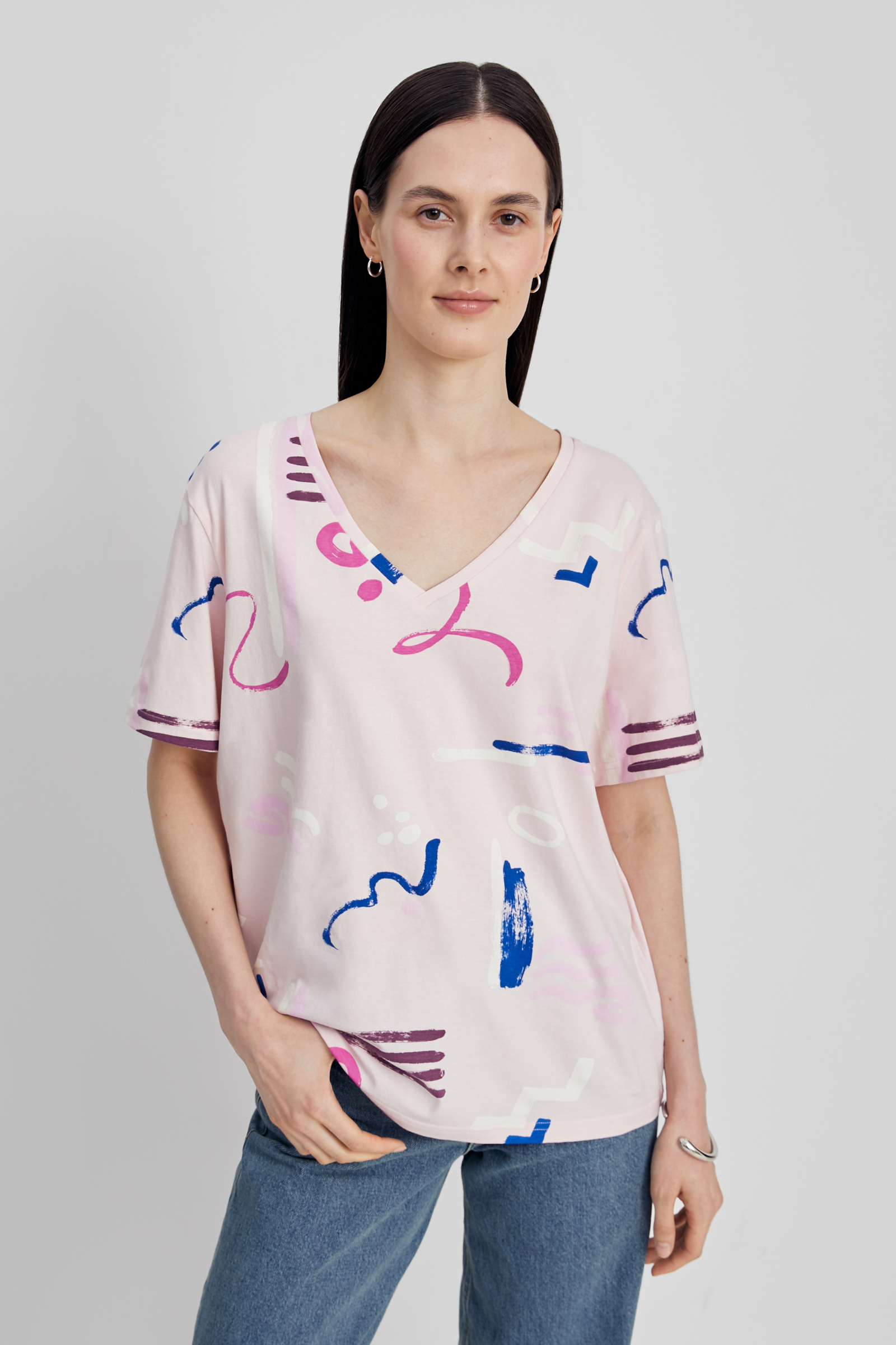 

Футболка женская Finn Flare FSD110190 розовая XL, Розовый, FSD110190