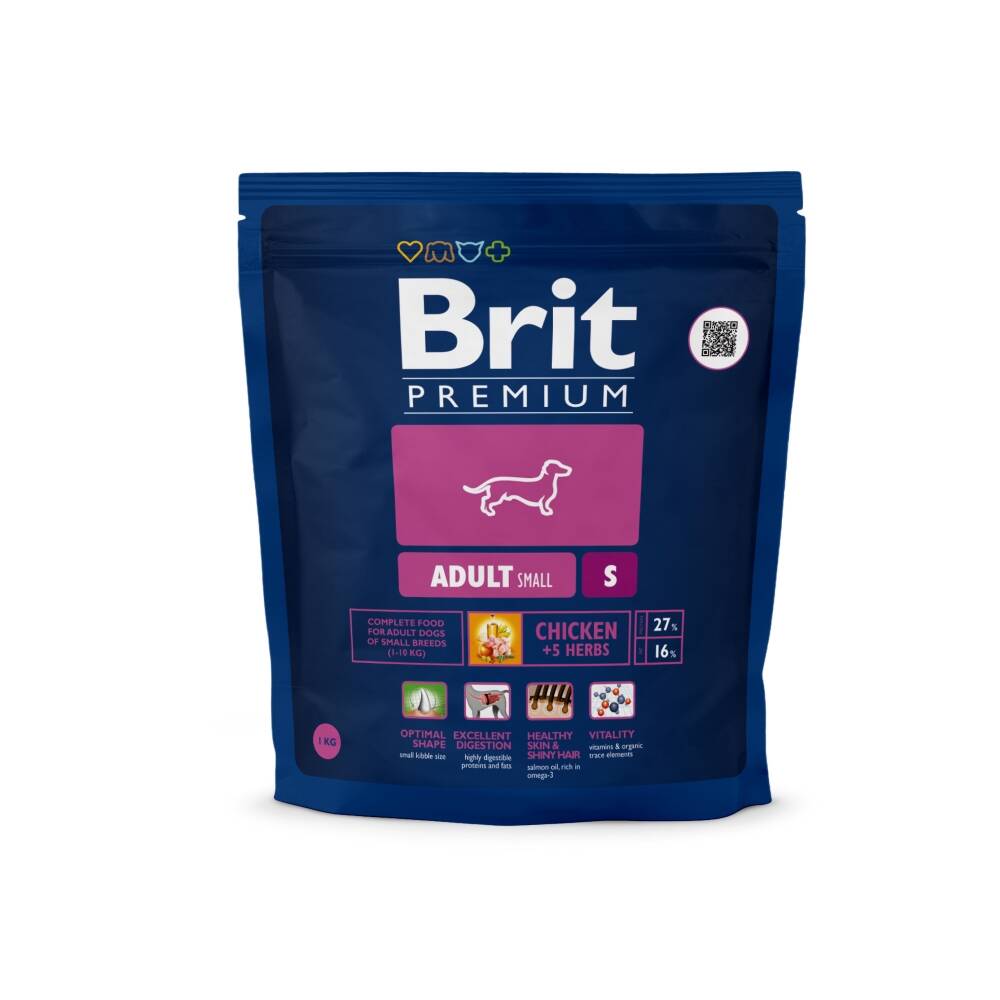 фото Сухой корм для собак brit premium dog adult small с курицей, 10шт по 1кг
