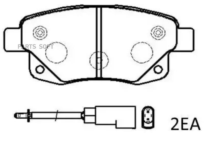 

Тормозные колодки HSB дисковые для Ford Transit hp9699