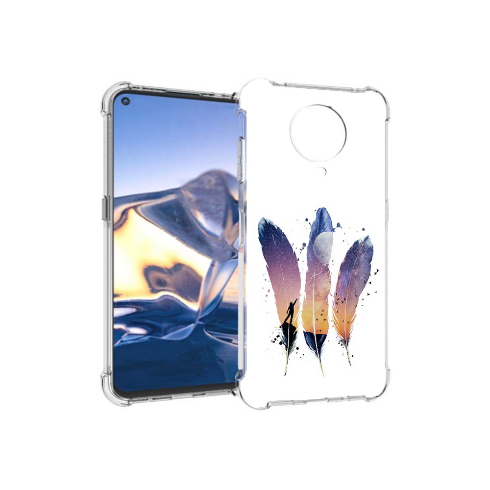 

Чехол MyPads Tocco для Nokia G10 небесные перья (PT171673.98.519), Tocco