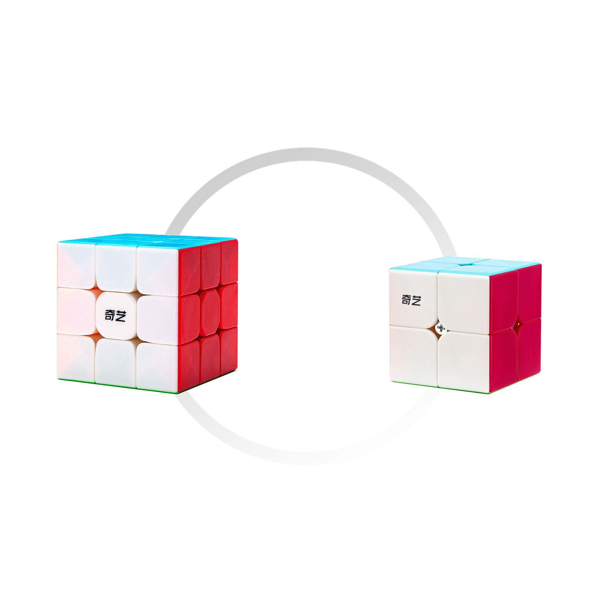 Комплект кубик Рубика QiYi MofangGe Warrior S 3x3x3 + Qidi S2 2x2, color
