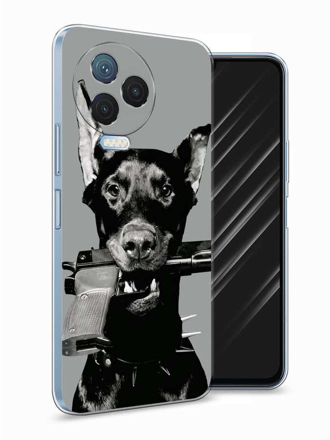 

Чехол Awog на Infinix Note 12 Pro 4G/Note 12 2023 "Доберман", Серый, 3103050-1