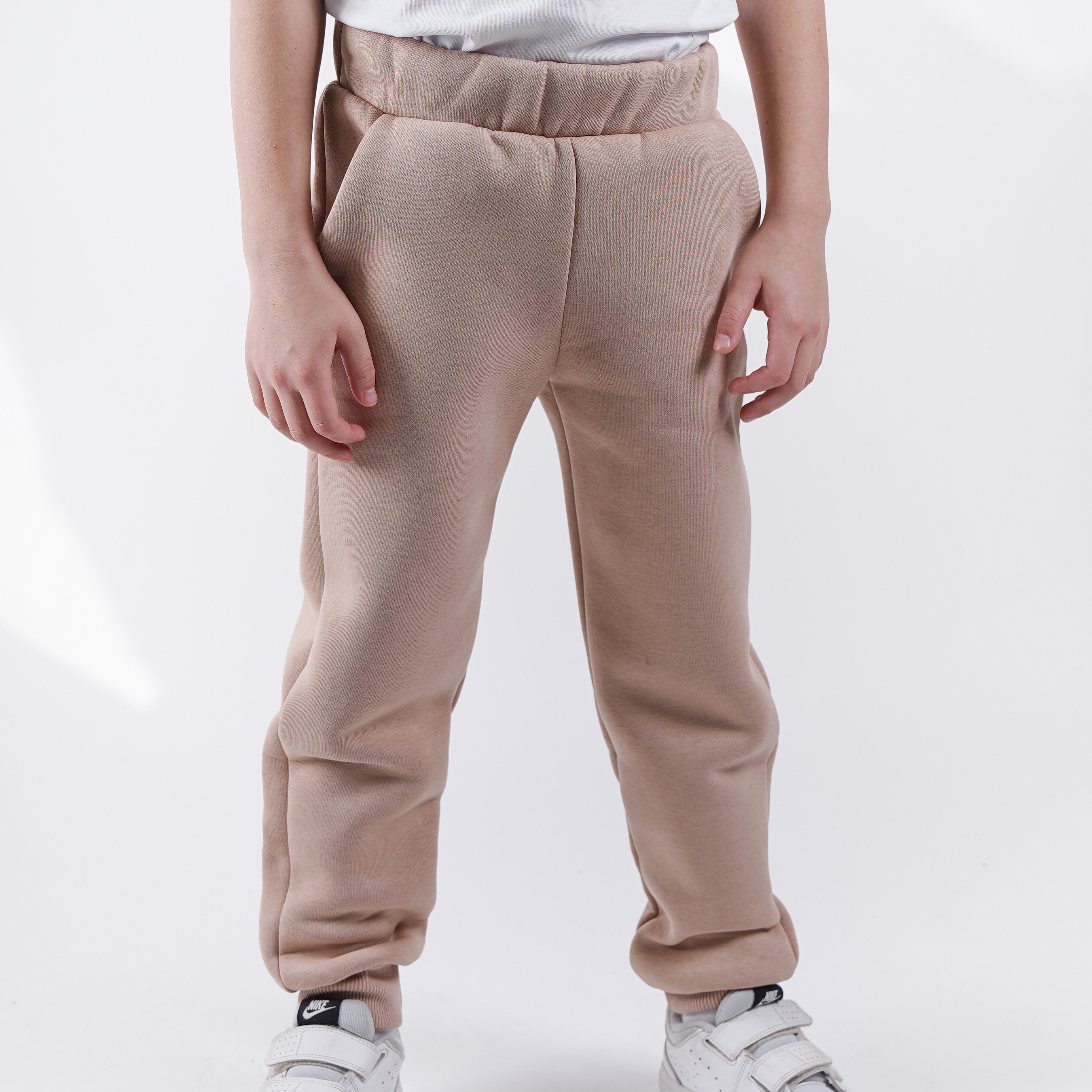 Брюки детские Rostik trousers, бежевый, размер 104