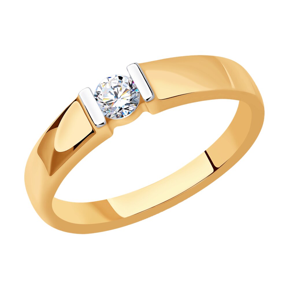 

Кольцо помолвочное из красного золота с бриллиантом р. , SOKOLOV Diamonds 1012316, 1012316