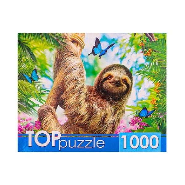 фото Пазлы toppuzzle. ленивец на ветке, 1000 элементов toppuzzle
