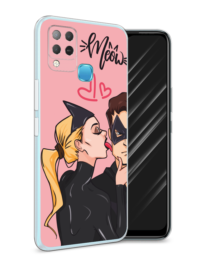 

Чехол Awog на Infinix HOT 10S/Hot 11 G37 "Kiss of Cat Woman", Розовый;черный;бежевый, 3102150-1